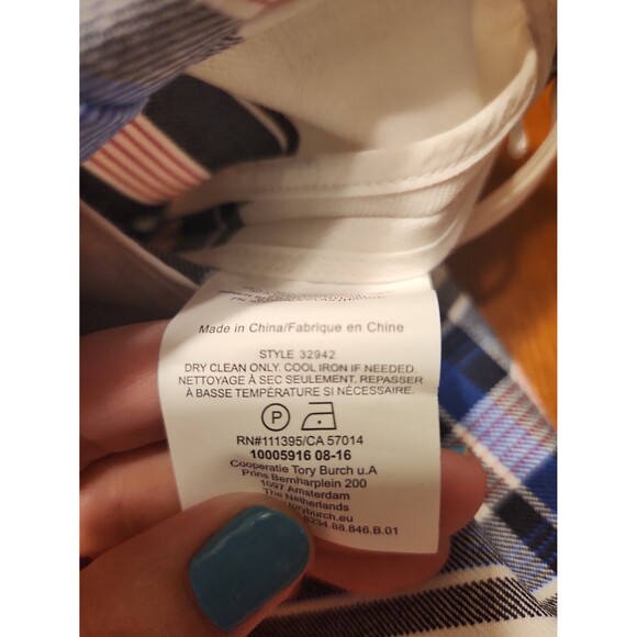 Tory Burch Tory Sport Plaid Pleated Athletic Skirt Size 8 - Picture 8 of 8